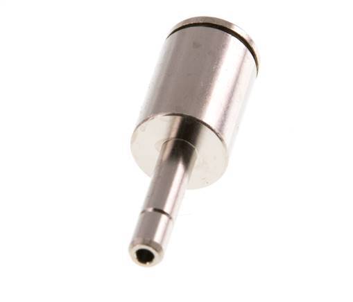 6mm x 4mm Push-in Fitting with Plug-in Brass NBR [2 Pieces]