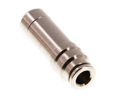 6mm x 12mm Push-in Fitting with Plug-in Brass NBR [2 Pieces]