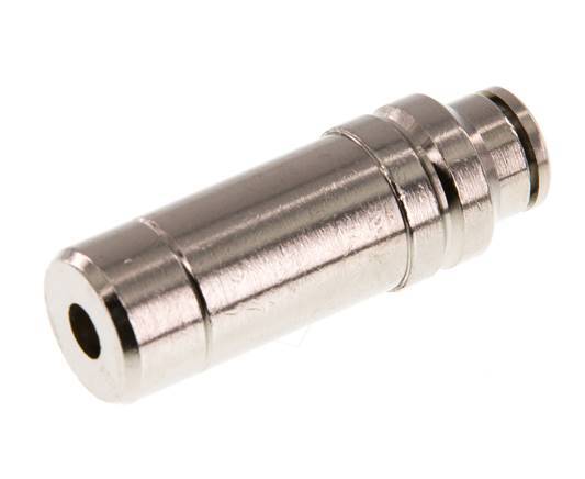 6mm x 14mm Push-in Fitting with Plug-in Brass NBR [2 Pieces]