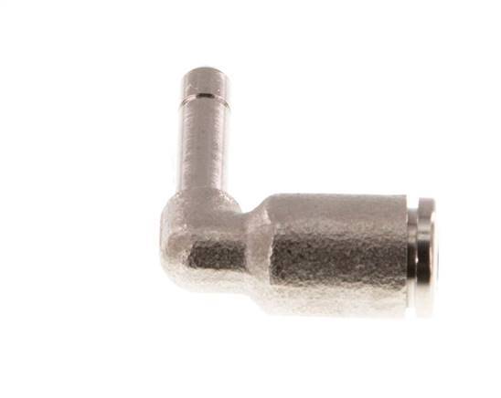 4mm x 4mm 90deg Elbow Push-in Fitting with Plug-in Brass NBR [2 Pieces]