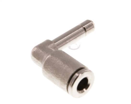 4mm x 4mm 90deg Elbow Push-in Fitting with Plug-in Brass NBR [2 Pieces]