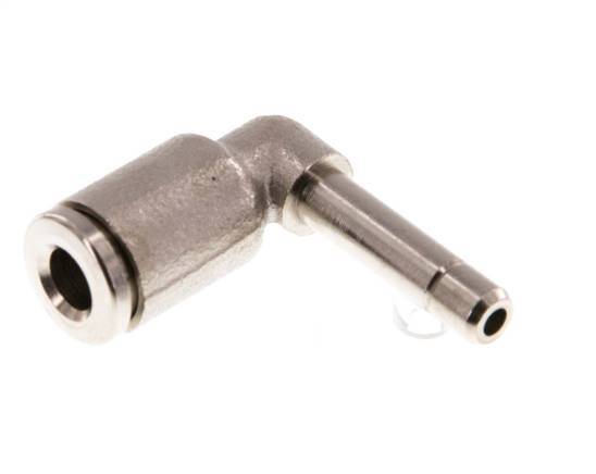 4mm x 4mm 90deg Elbow Push-in Fitting with Plug-in Brass NBR [2 Pieces]