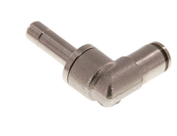 4mm x 6mm 90deg Elbow Push-in Fitting with Plug-in Brass NBR [2 Pieces]