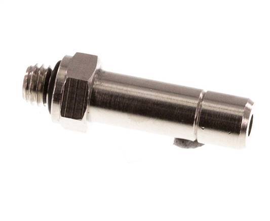 6mm x M 5 Plug-in Fitting with Male Threads Brass NBR [5 Pieces]