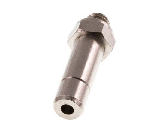 6mm x M 5 Plug-in Fitting with Male Threads Brass NBR [5 Pieces]