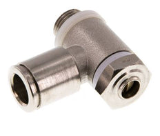 Flow Control Valve Meter-In Elbow 8 mm - G1/8'' Brass Slotted Screw Banjo