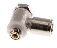 Flow Control Valve Meter-In Elbow 8 mm - G1/8'' Brass Slotted Screw Banjo