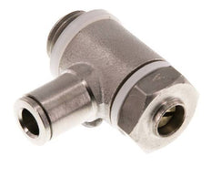 Flow Control Valve Meter-In Elbow 6 mm - G1/4'' Brass Slotted Screw Banjo