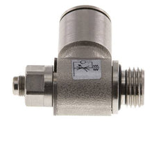 Flow Control Valve Meter-Out Elbow 12 mm - G1/4'' Brass Slotted Screw