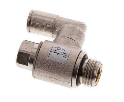Flow Control Valve Meter-Out Rotatable 6 mm - G1/4'' Brass Slotted Screw