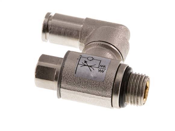 Flow Control Valve Meter-In Rotatable 4 mm - G1/8'' Brass Slotted Screw