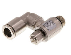 Flow Control Valve Meter-In Rotatable 8 mm - G1/8'' Brass Slotted Screw
