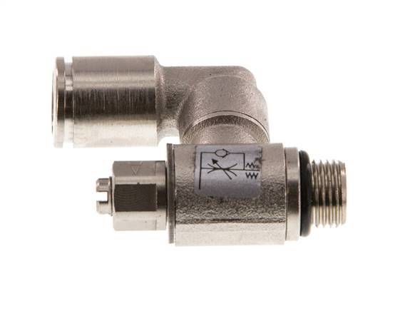 Flow Control Valve Meter-In Rotatable 8 mm - G1/8'' Brass Slotted Screw