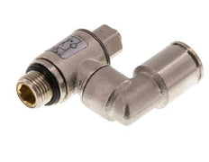 Flow Control Valve Meter-In Rotatable 8 mm - G1/8'' Brass Slotted Screw