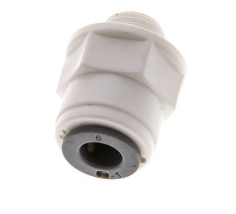 6mm x G1/8'' Push-in Fitting with Male Threads POM EPDM [5 Pieces]