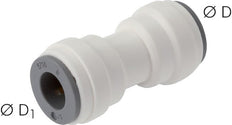 3/8'' x 1/2'' Push-in Fitting POM EPDM [5 Pieces]