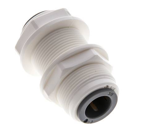 3/8'' Push-in Fitting POM EPDM Bulkhead [2 Pieces]