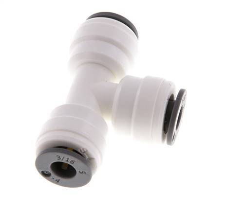 3/16'' Tee Push-in Fitting POM EPDM FDA [2 Pieces]