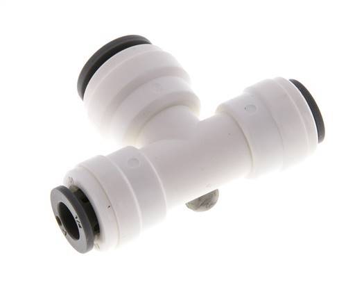 1/4'' x 5/16'' Tee Push-in Fitting POM EPDM FDA [2 Pieces]