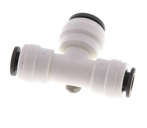 1/4'' x 5/16'' Tee Push-in Fitting POM EPDM FDA [2 Pieces]