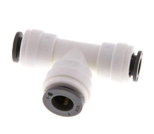 1/4'' x 5/16'' Tee Push-in Fitting POM EPDM FDA [2 Pieces]