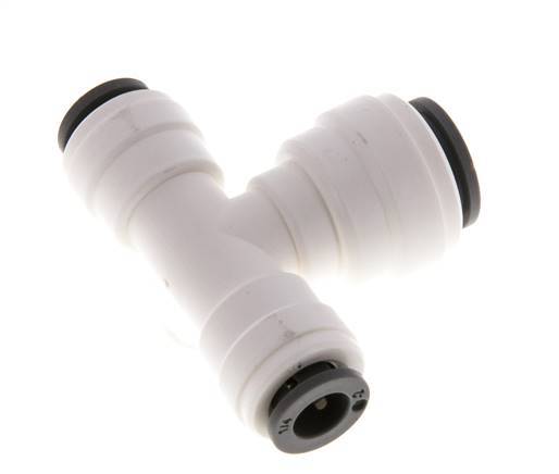 1/4'' x 3/8'' Tee Push-in Fitting POM EPDM FDA [2 Pieces]