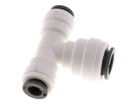 1/4'' x 3/8'' Tee Push-in Fitting POM EPDM FDA [2 Pieces]
