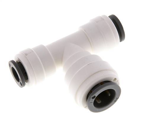 1/4'' x 3/8'' Tee Push-in Fitting POM EPDM FDA [2 Pieces]