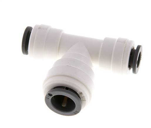 1/4'' x 3/8'' Tee Push-in Fitting POM EPDM FDA [2 Pieces]