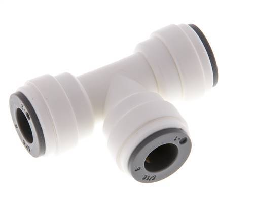 5/16'' Tee Push-in Fitting POM EPDM FDA [2 Pieces]