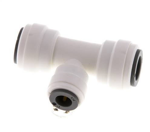3/8'' x 1/4'' Tee Push-in Fitting POM EPDM FDA [2 Pieces]