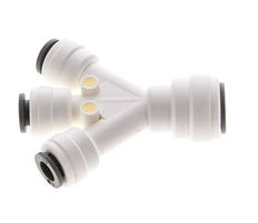 1/4'' x 3/8'' Double Y Push-in Fitting POM EPDM 3 Outlets [2 Pieces]