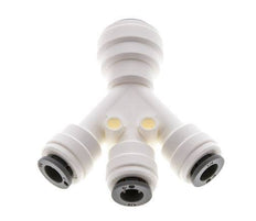 1/4'' x 3/8'' Double Y Push-in Fitting POM EPDM 3 Outlets [2 Pieces]