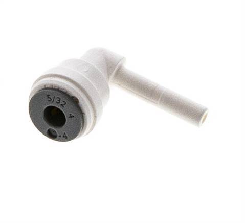 5/32'' x 5/32'' 90deg Elbow Push-in Fitting with Plug-in POM EPDM [10 Pieces]