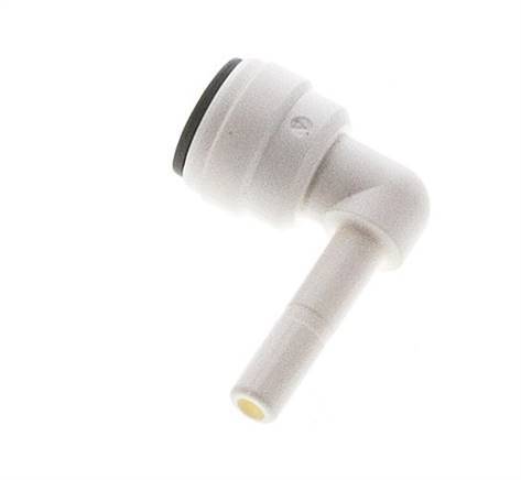 3/16'' x 3/16'' 90deg Elbow Push-in Fitting with Plug-in POM EPDM [10 Pieces]