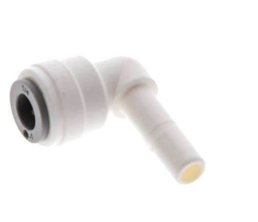 1/4'' x 1/4'' 90deg Elbow Push-in Fitting with Plug-in POM EPDM [10 Pieces]