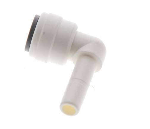 1/4'' x 1/4'' 90deg Elbow Push-in Fitting with Plug-in POM EPDM [10 Pieces]
