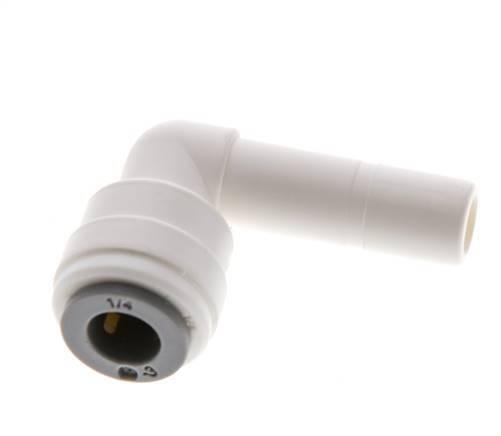 1/4'' x 5/16'' 90deg Elbow Push-in Fitting with Plug-in POM EPDM [10 Pieces]