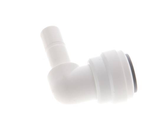 3/8'' x 5/16'' 90deg Elbow Push-in Fitting with Plug-in POM EPDM [5 Pieces]