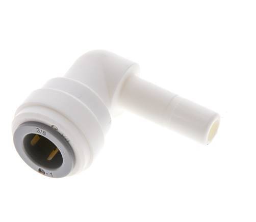 3/8'' x 5/16'' 90deg Elbow Push-in Fitting with Plug-in POM EPDM [5 Pieces]