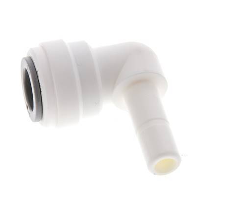 3/8'' x 5/16'' 90deg Elbow Push-in Fitting with Plug-in POM EPDM [5 Pieces]