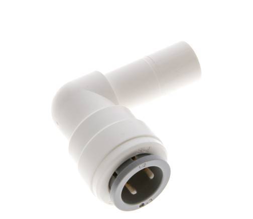 1/2'' x 1/2'' 90deg Elbow Push-in Fitting with Plug-in POM EPDM [5 Pieces]