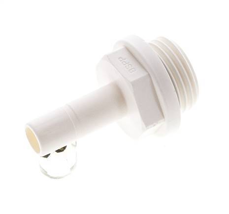 1/4'' x 1/8'' NPT Plug-in Fitting with Male Threads POM EPDM [10 Pieces]