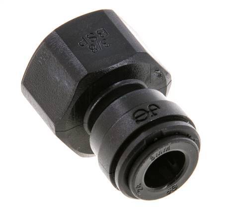 8mm x G3/8'' Push-in Fitting with Female Threads POM NBR [2 Pieces]