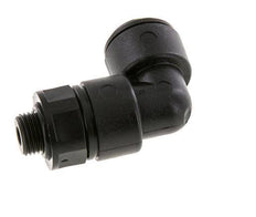 8mm x G1/8'' 90deg Elbow Push-in Fitting with Male Threads POM NBR Rotatable [2 Pieces]