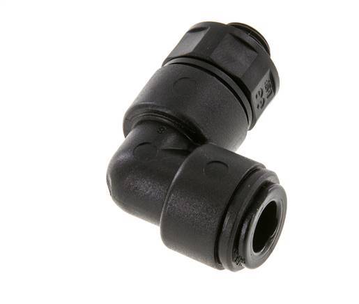 8mm x G1/8'' 90deg Elbow Push-in Fitting with Male Threads POM NBR Rotatable [2 Pieces]