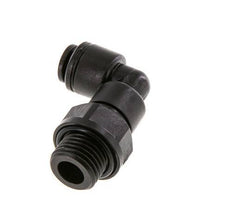 4mm x G1/4'' 90deg Elbow Push-in Fitting with Male Threads POM NBR Rotatable [2 Pieces]