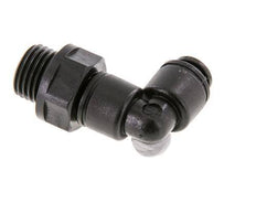 5mm x G1/4'' 90deg Elbow Push-in Fitting with Male Threads POM NBR Rotatable [2 Pieces]
