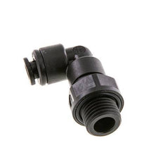 5mm x G1/4'' 90deg Elbow Push-in Fitting with Male Threads POM NBR Rotatable [2 Pieces]