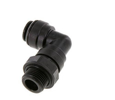 10mm x G3/8'' 90deg Elbow Push-in Fitting with Male Threads POM NBR Rotatable